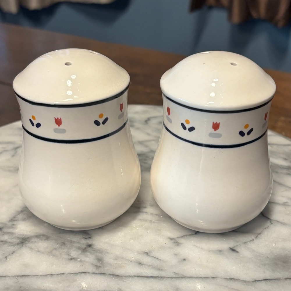 VTG 1983 JCPenney 80s Country Borders Salt Pepper Shakers Japan‎ Cottage Core
